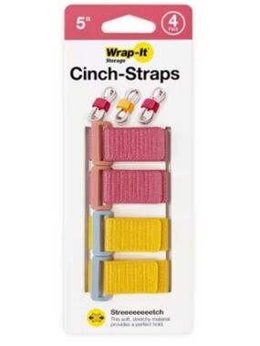 🔵 Wrap-lt Cinch Straps Pkg/4 NEW
